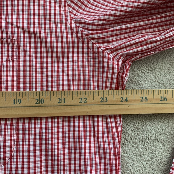 Atlanta‎ United FC Shirt Mens XL Red Check Button Up Business Long Sleeve - Picture 4 of 9